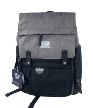 Eddie Bauer Cascade Backpack Diaper Bag, Black/Grey