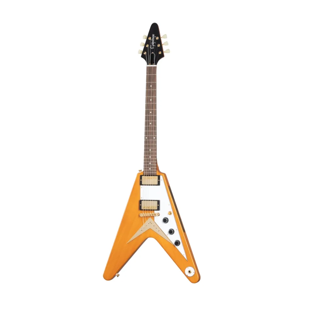 Epiphone - 1958 Korina Flying V Electric Guitar - Aged Natural