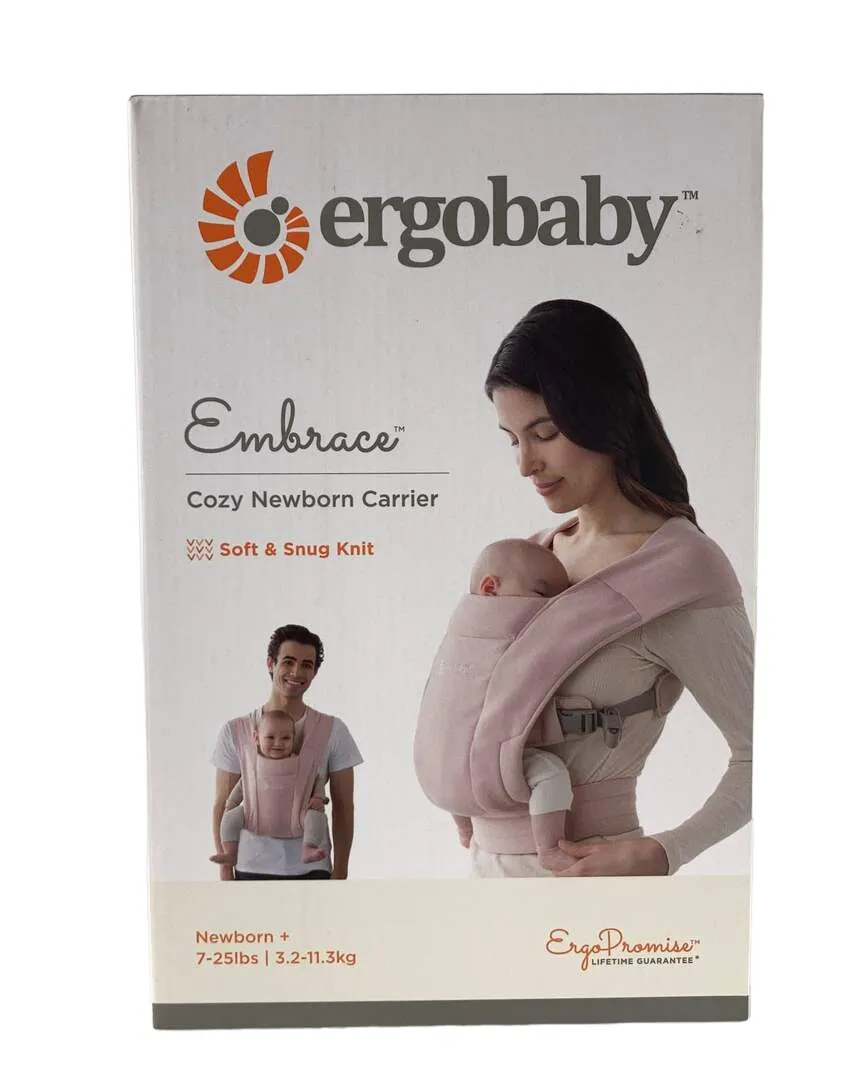 Ergobaby Embrace Baby Carrier, Blush Pink, Knit