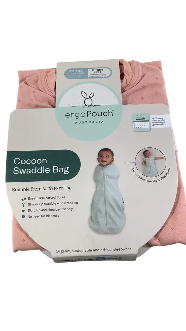 ErgoPouch Cocoon Swaddle Bag, Berries, 6-12m, 0.2 TOG