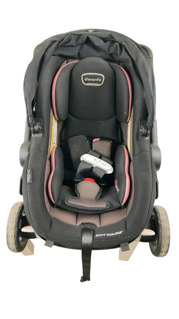 Evenflo Shyft Dual Ride Infant Car Seat Stroller Combo, 2023, Ayer