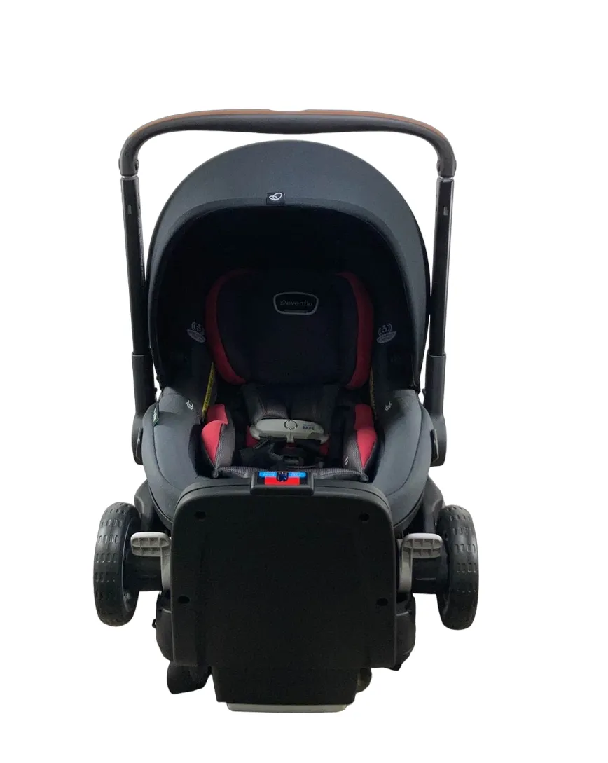 Evenflo Shyft Dual Ride Infant Car Seat Stroller Combo, 2023, Sylva Pink