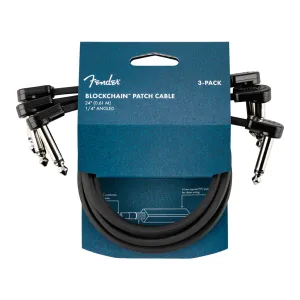 Fender Blockchain 24" Cable 3 Pack Angle/Angle