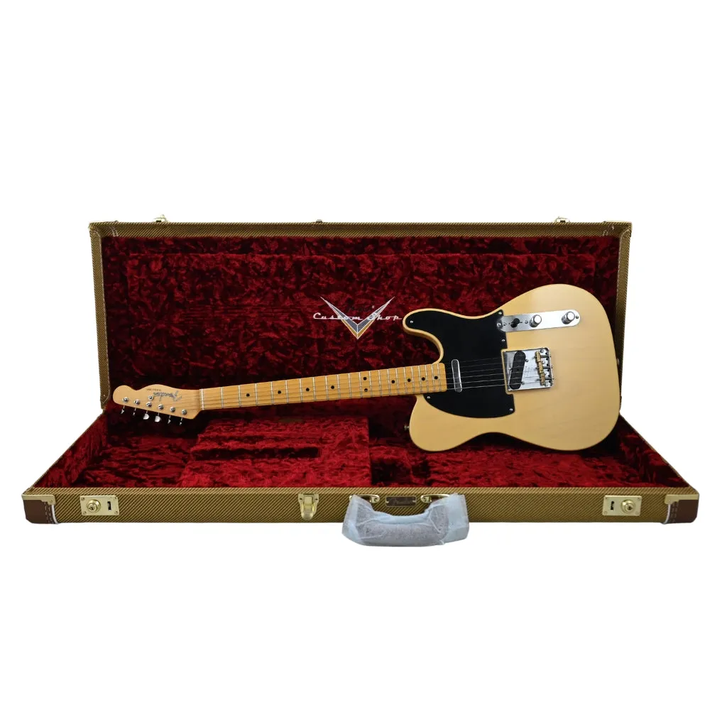 Fender Custom Shop 1950 Double Esquire DLX Closet Classic, 1-Piece Rift Sawn Maple Neck, Faded Nocaster Blonde