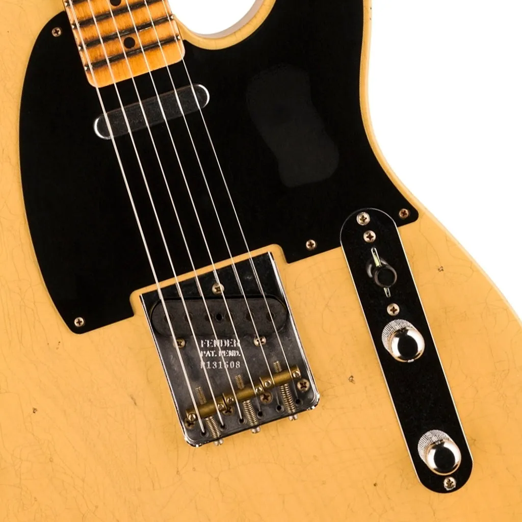 Fender Custom Shop Time Machine 54 Telecaster Journeyman Relic Faded Aged Nocaster Blonde
