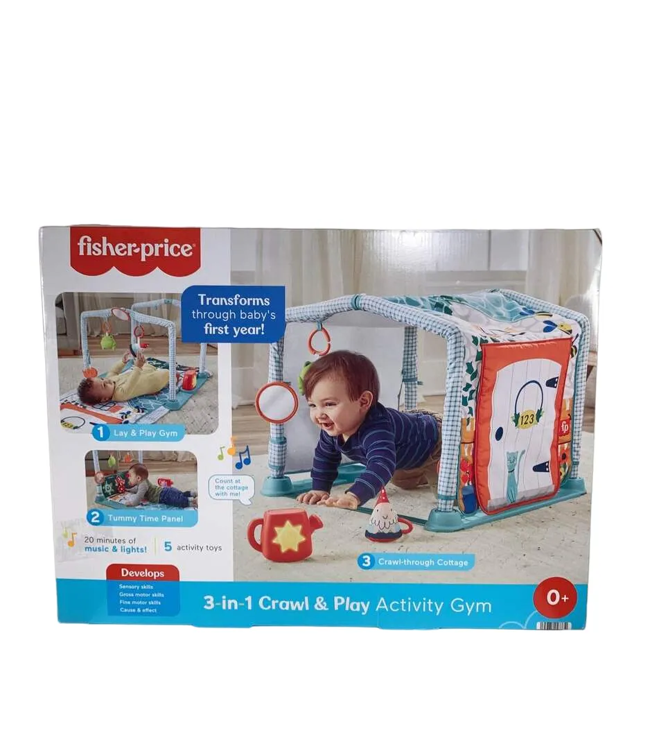 Fisher Price 3-in-1 Crawl And Play Activity Gym
