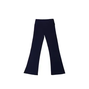 Flared Pants, Navy, Size 16