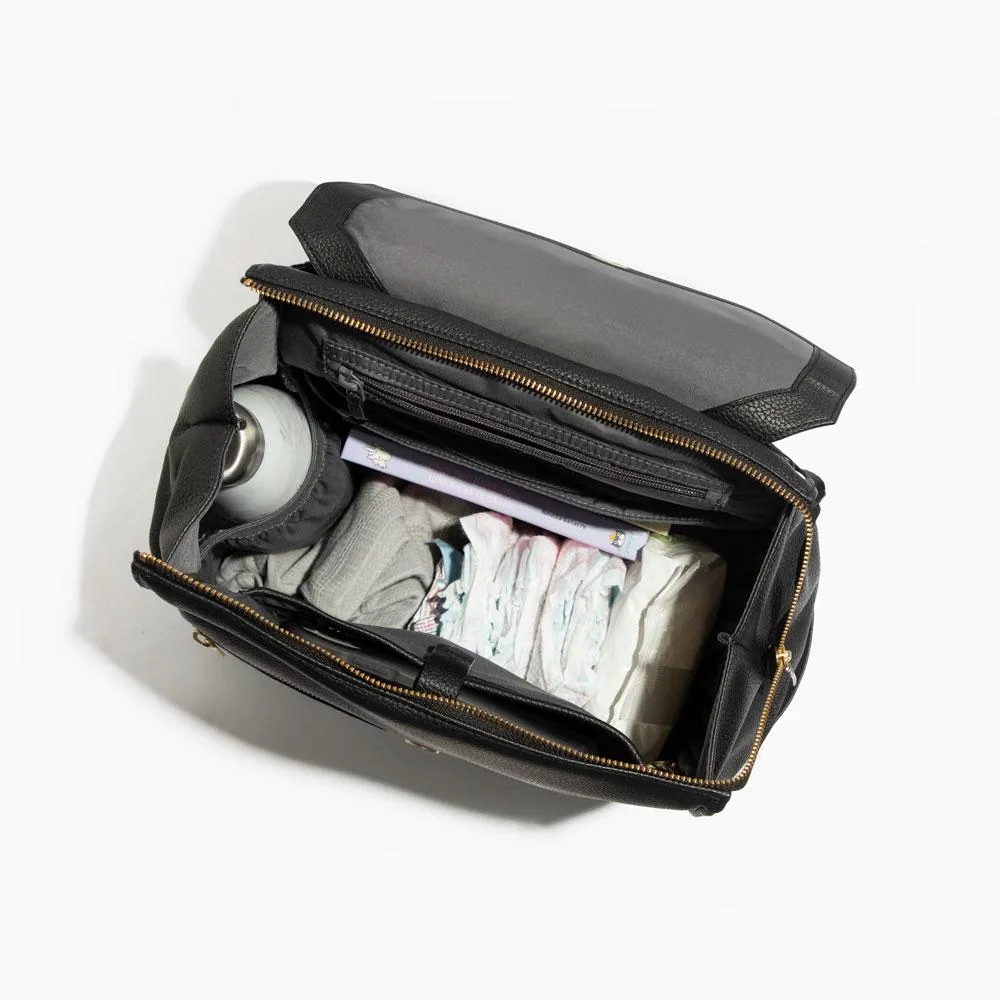 Freshly Picked Classic Diaper Bag II, Ebony