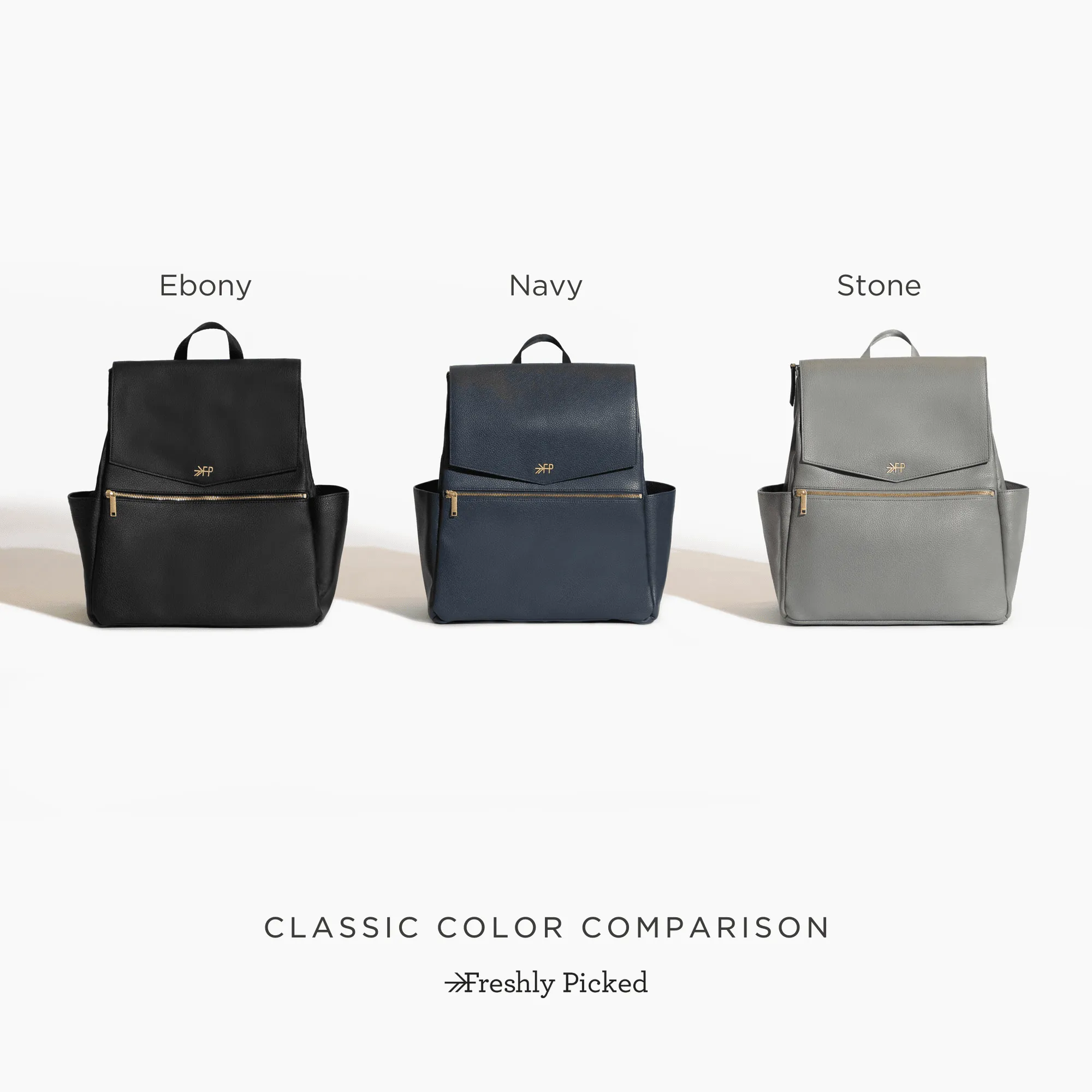 Freshly Picked Classic Diaper Bag II, Ebony