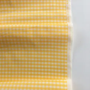 Gingham Check - Canary Yellow - Live Life Collection - Yuwa