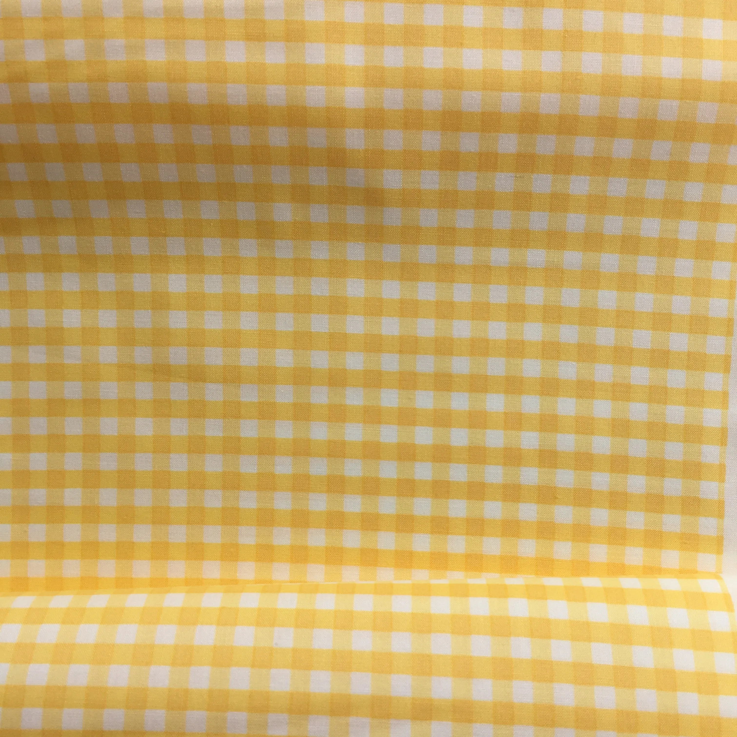 Gingham Check - Canary Yellow - Live Life Collection - Yuwa