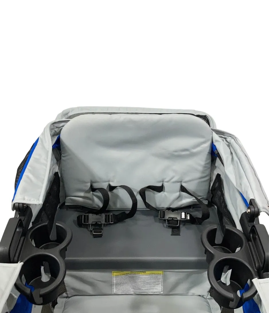 Gladly Family Anthem4 Classic 4 Seater All Terrain Wagon Stroller, Electric Silver