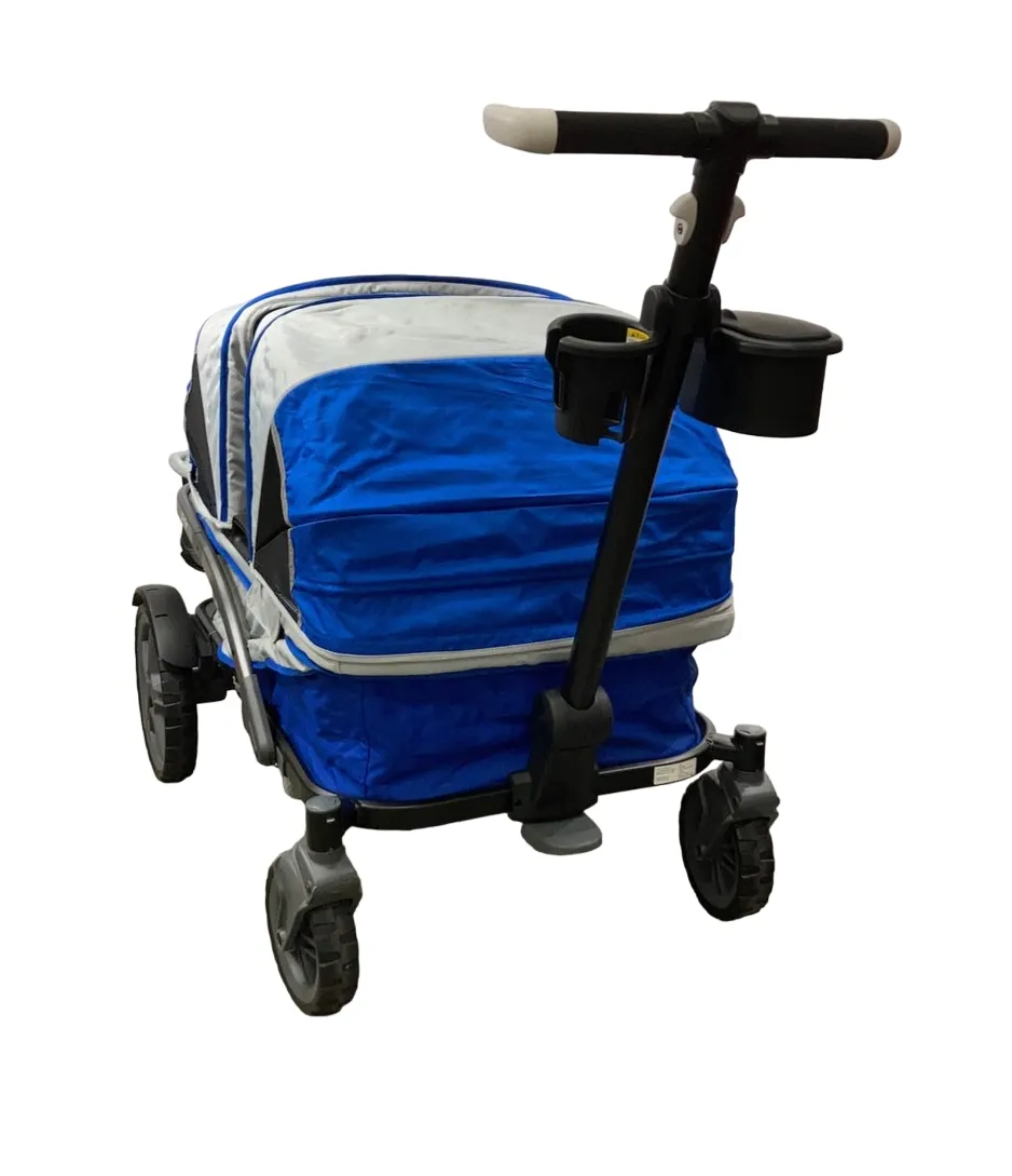 Gladly Family Anthem4 Classic 4 Seater All Terrain Wagon Stroller, Electric Silver