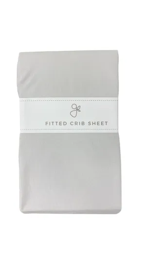 Goumikids Fitted Crib Sheet, Storm Grey