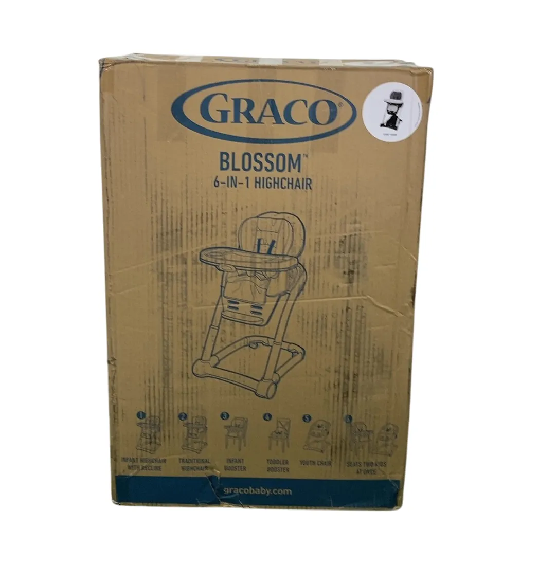 Graco Blossom 6-in-1 Convertible High Chair, Studio