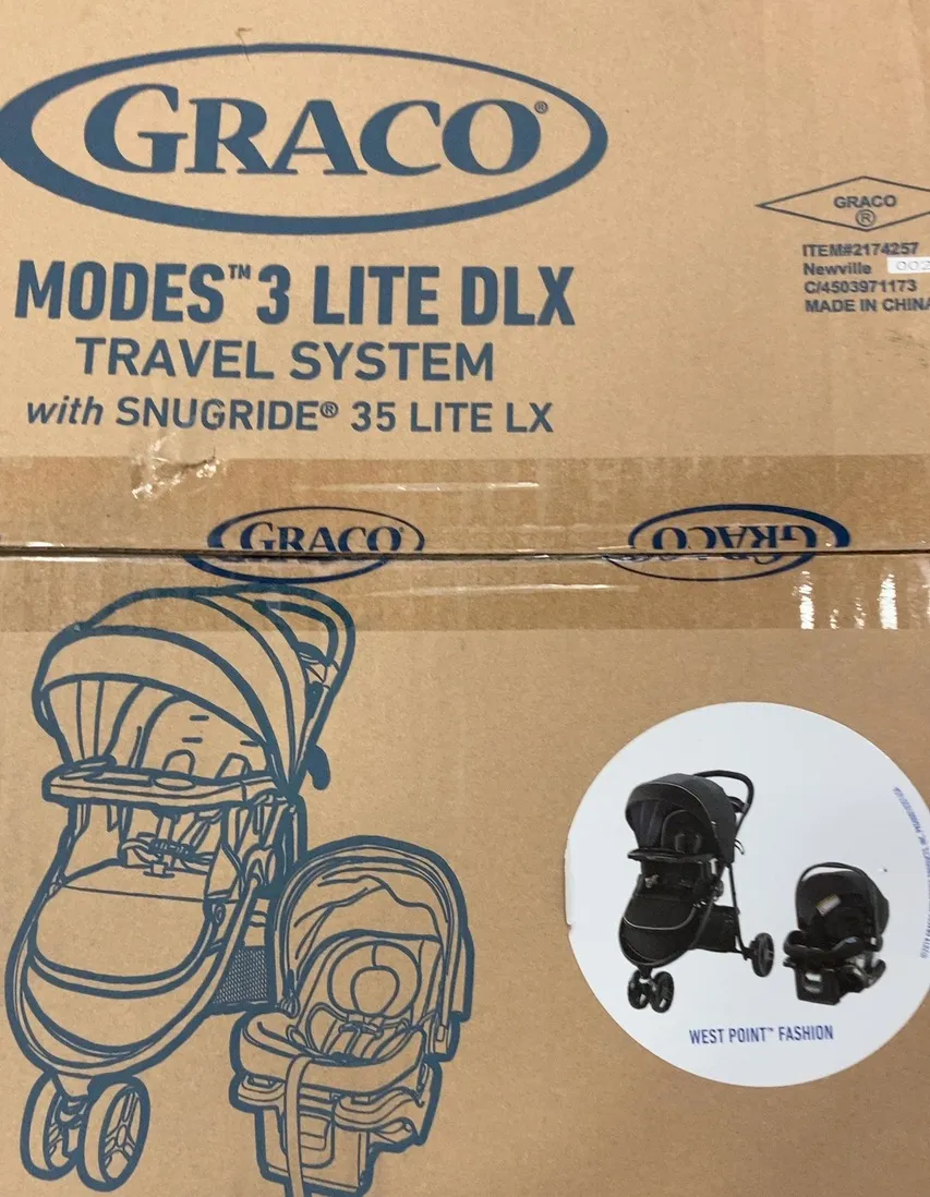 Graco Modes 3 Lite DLX Travel System, 2022, West Point