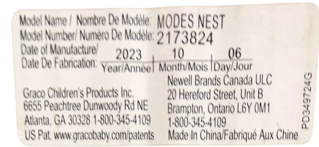 Graco Modes Nest DLX Stroller, 2023, Nico