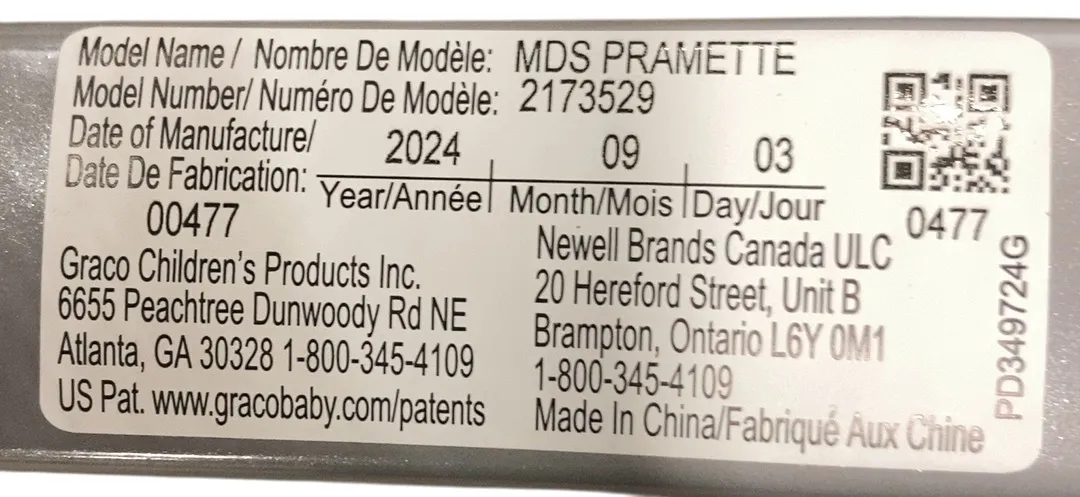 Graco Modes Pramette DLX 3-in-1 Stroller Travel System, 2024, Ellington