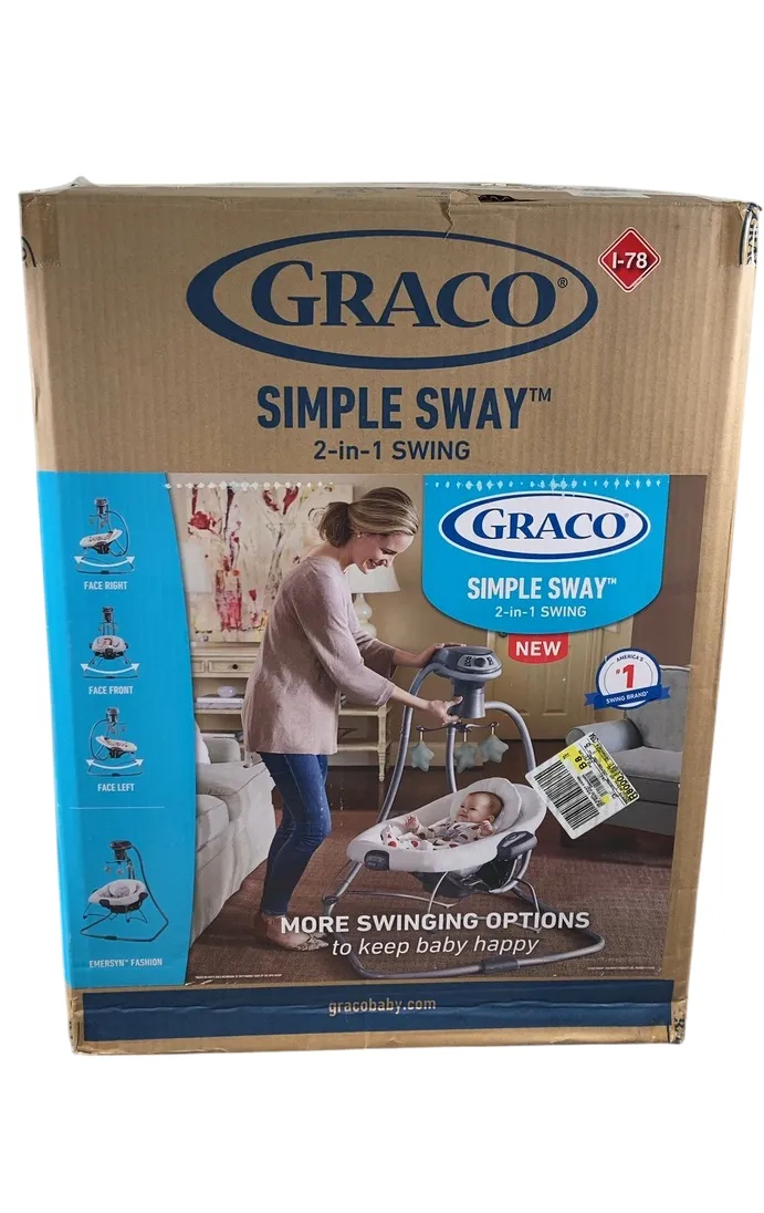 Graco Simple Sway Baby 2-in-1 Swing, Emersyn
