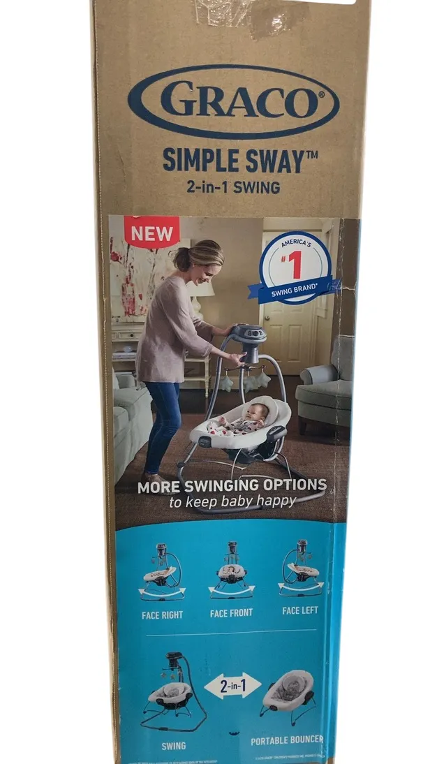 Graco Simple Sway Baby 2-in-1 Swing, Emersyn