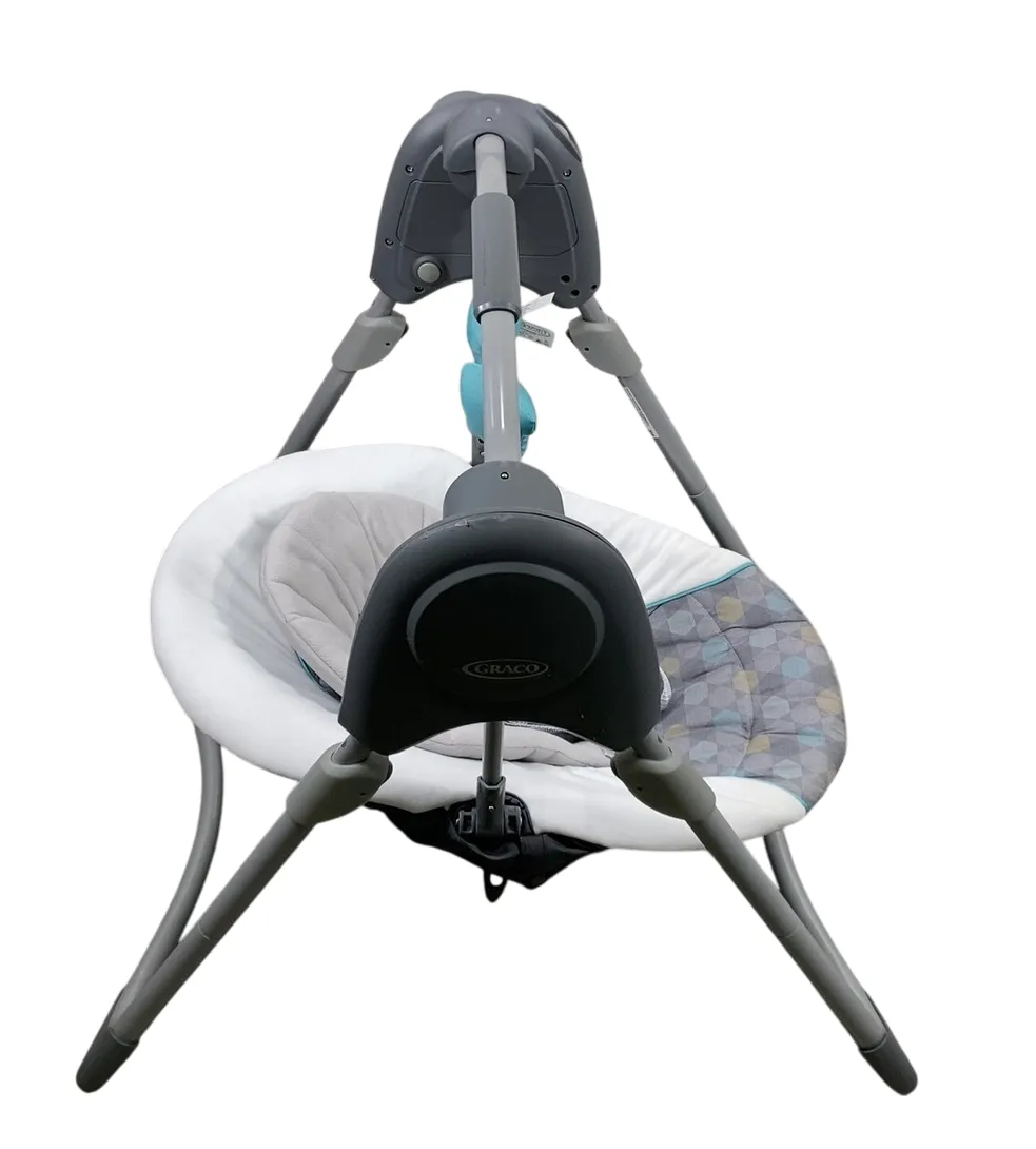 Graco Slim Spaces Compact Baby Swing, Grey