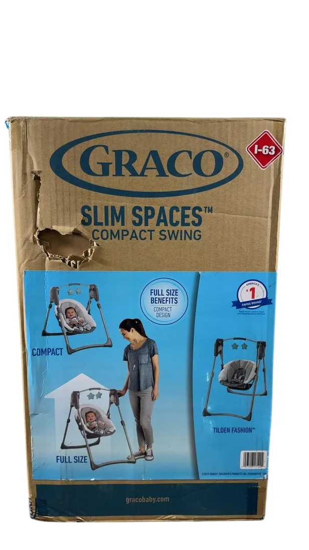 Graco Slim Spaces Compact Baby Swing, Tilden