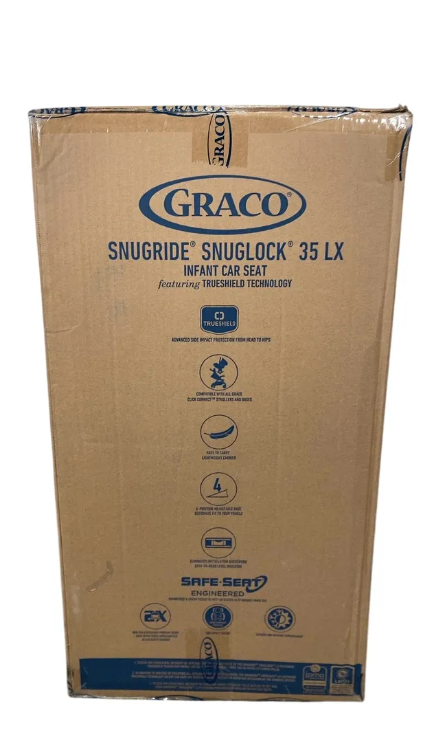Graco SnugRide SnugLock LX 35 Infant Car Seat, 2024, Ion/TrueShield