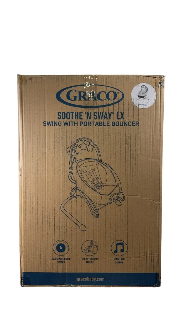 Graco Soothe 'n Sway LX Swing with Portable Bouncer, Derby Fashion