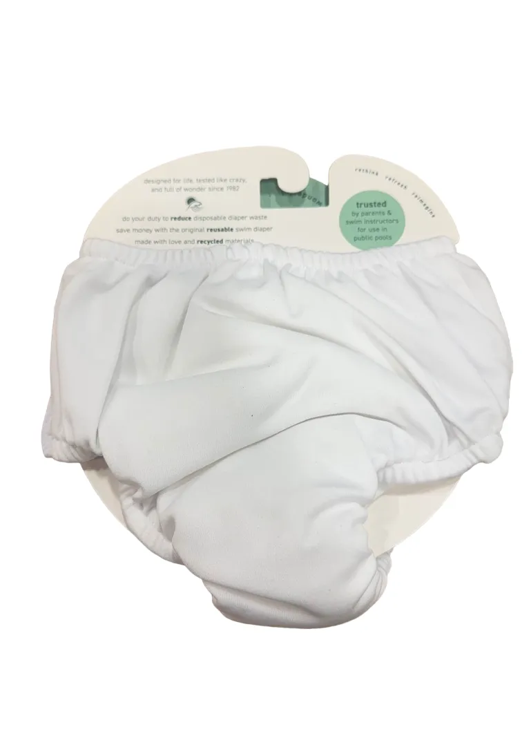 Green Sprouts Swim Diaper, 6 Months, Snap White
