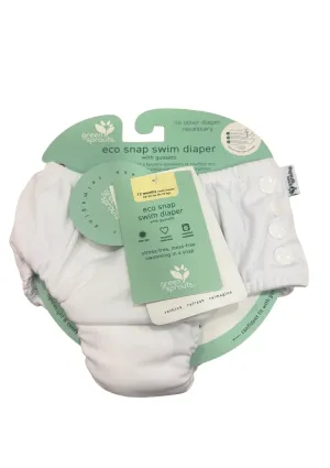 Green Sprouts Swim Diaper, 6 Months, Snap White