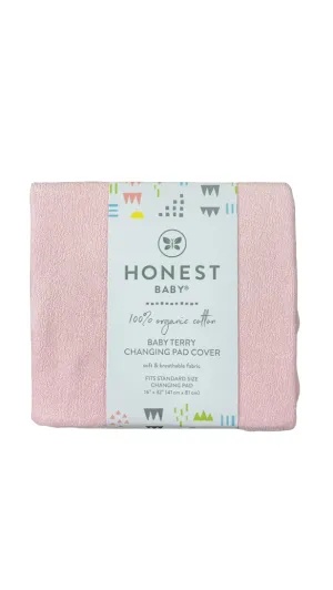Honest Baby Organic Cotton Changing Pad Cover, Light Pink