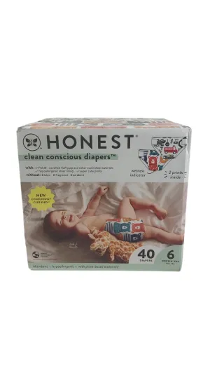 Honest Company Club Box Diapers, Size 6, Beary Cool/Big Trucks