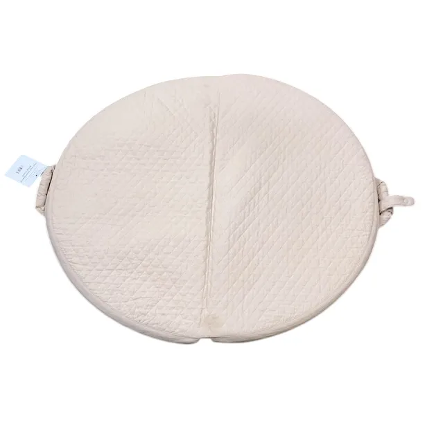 HugoMat Round Playmat, Oat, Cotton