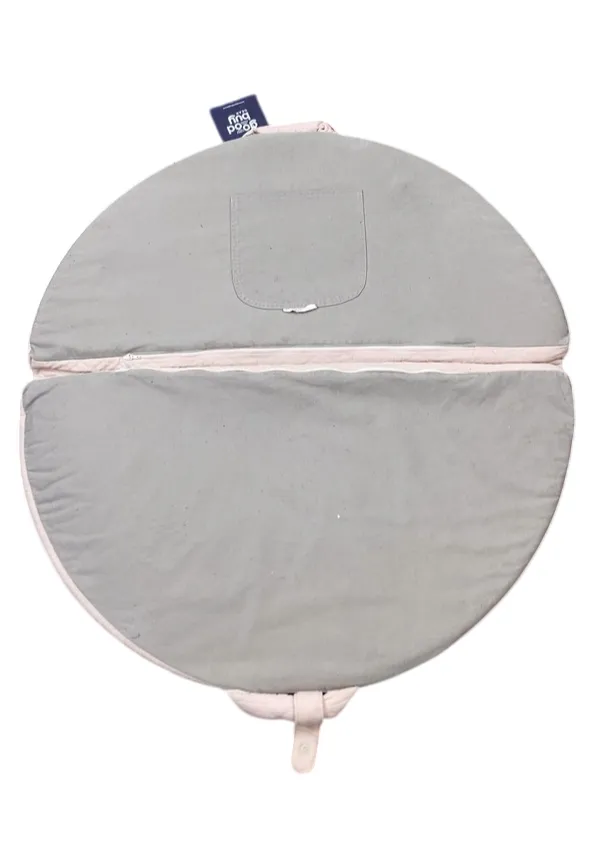 HugoMat Round Playmat, Oat, Cotton