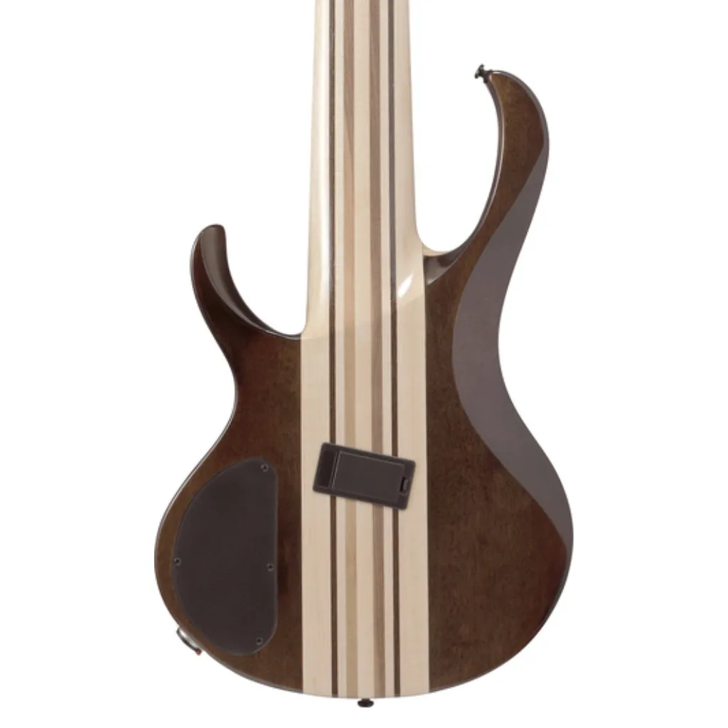 Ibanez BTB7MSNML 7 String Electric Bass Guitar Natural Mocha Low Gloss