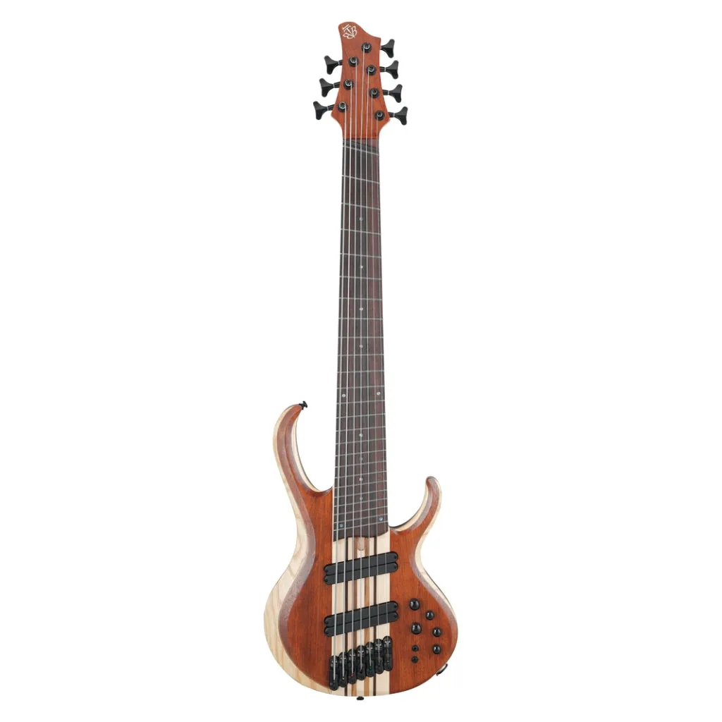 Ibanez BTB7MSNML 7 String Electric Bass Guitar Natural Mocha Low Gloss