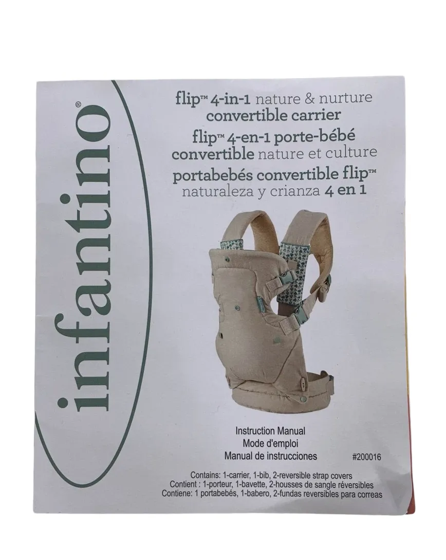 Infantino Flip 4-in-1 Convertible Carrier, Nature & Nurture