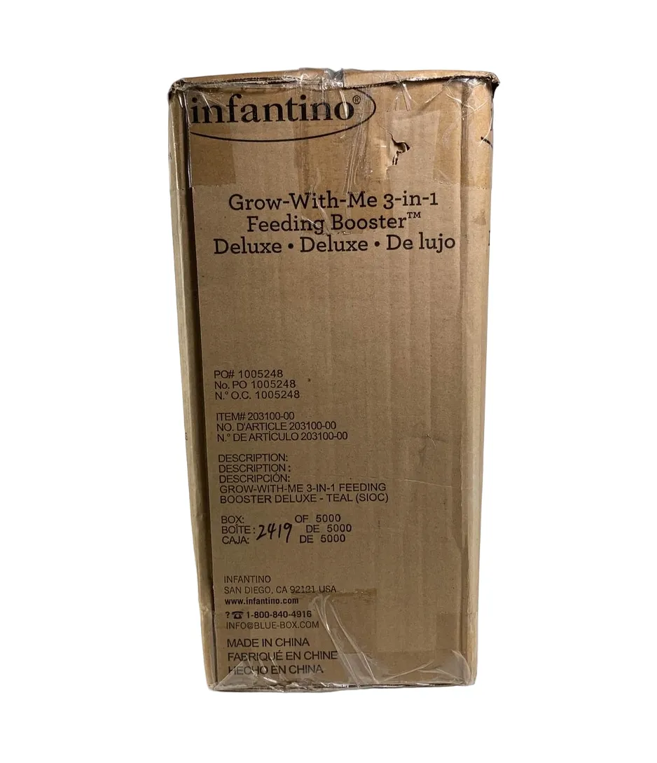 Infantino Grow With Me 4 In 1 Two Can Dine Deluxe Booster Seat, Teal
