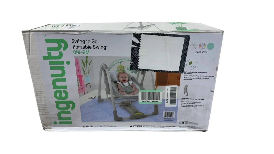 Ingenuity Swing 'n Go Portable Swing, Hugs & Hoots