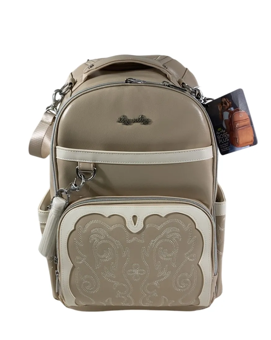 Itzy Ritzy Boss Plus Backpack Diaper Bag, Oat
