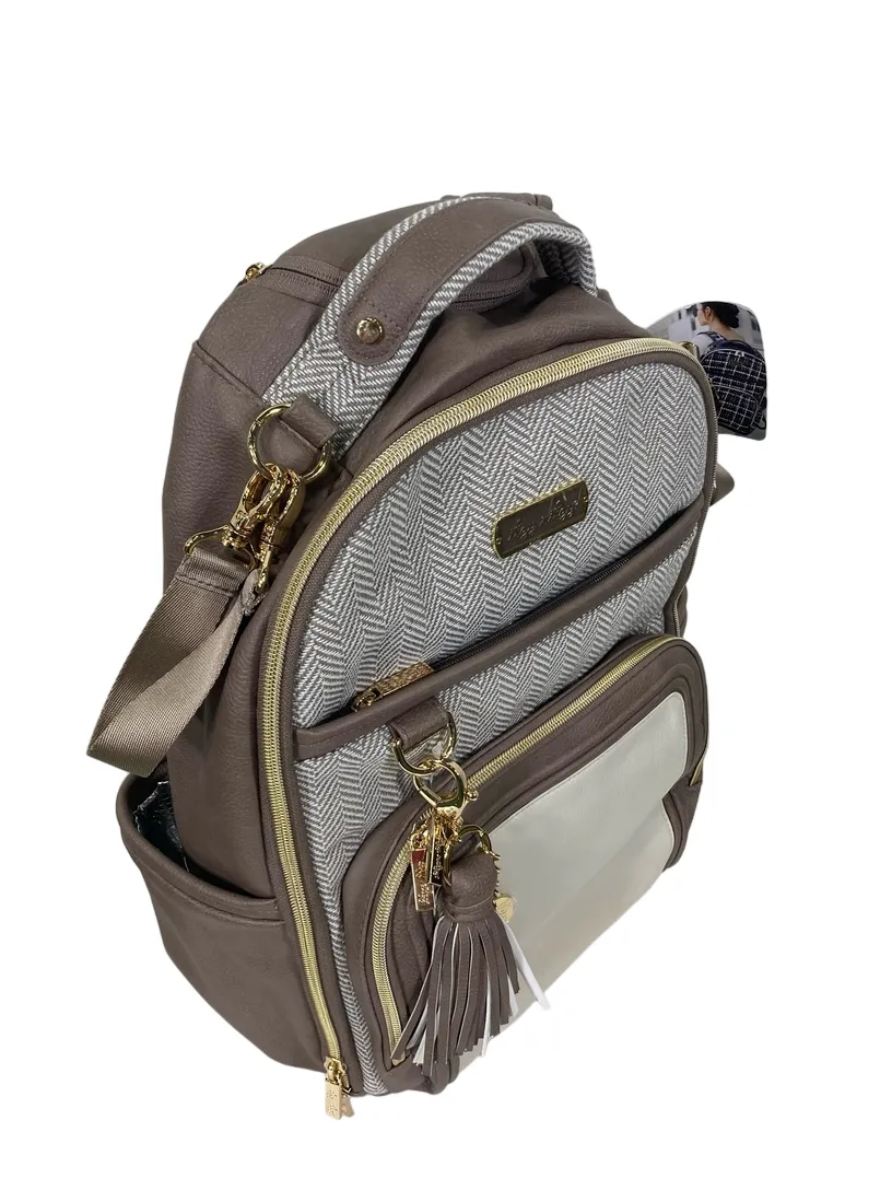 Itzy Ritzy Boss Plus Backpack Diaper Bag, Vanilla Latte