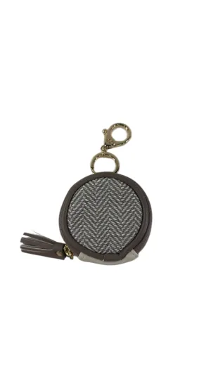 Itzy Ritzy Diaper Bag Charm Pod Keychain, Vanilla Latte