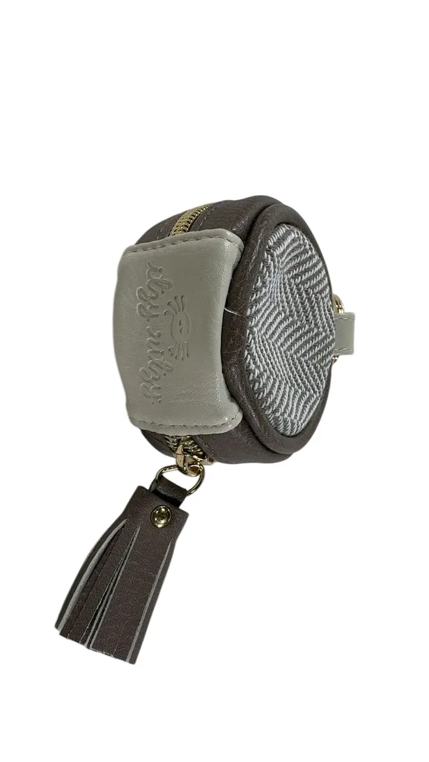 Itzy Ritzy Diaper Bag Charm Pod Keychain, Vanilla Latte