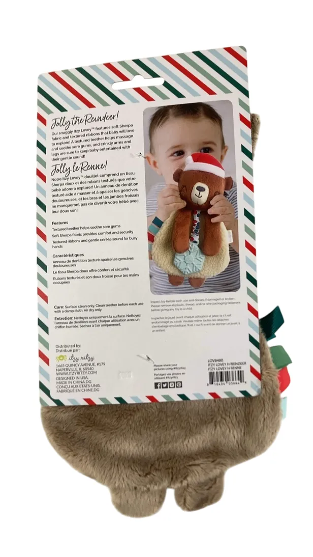 Itzy Ritzy Lovey Teether Toy, Reindeer