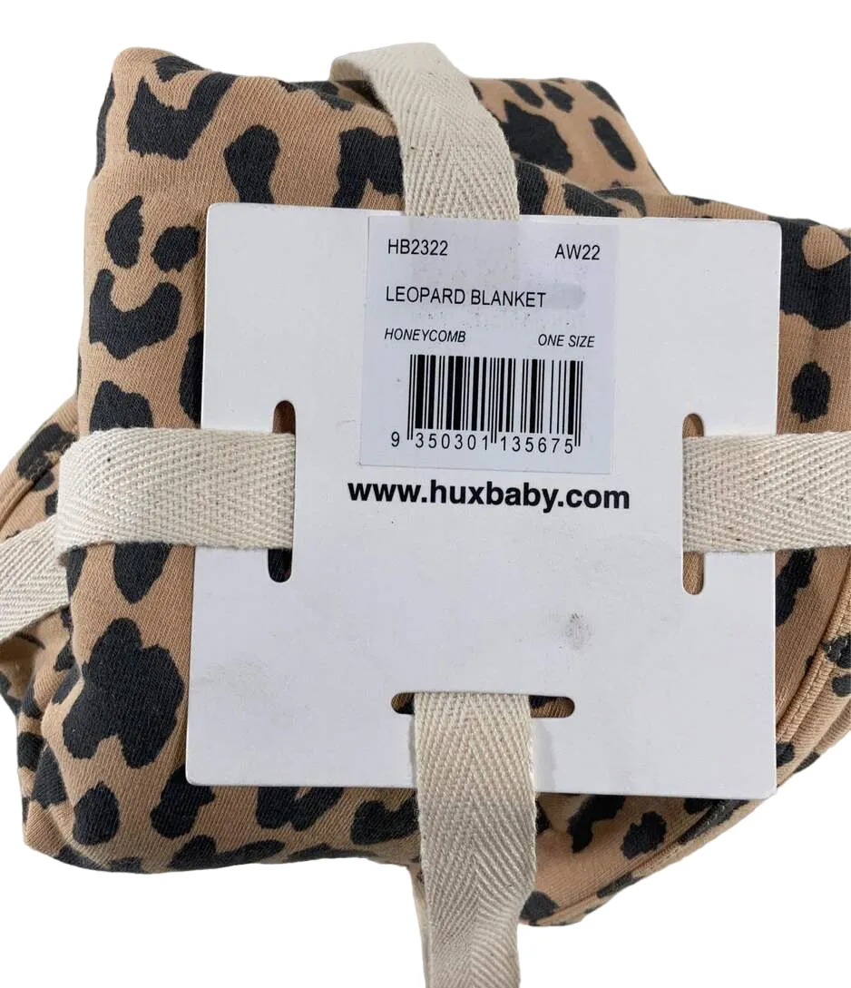 Jack And Emmy Huxbaby Organic Knit Blanket, Leopard