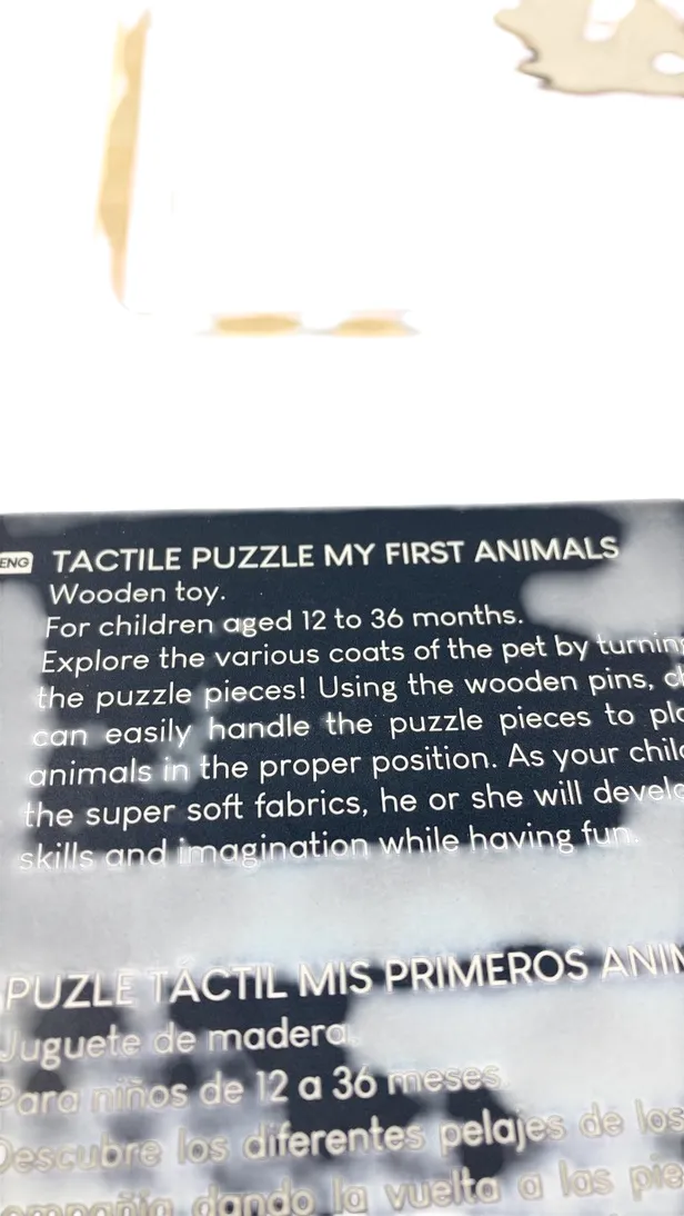 Janod Chunky Puzzle, My First Animals