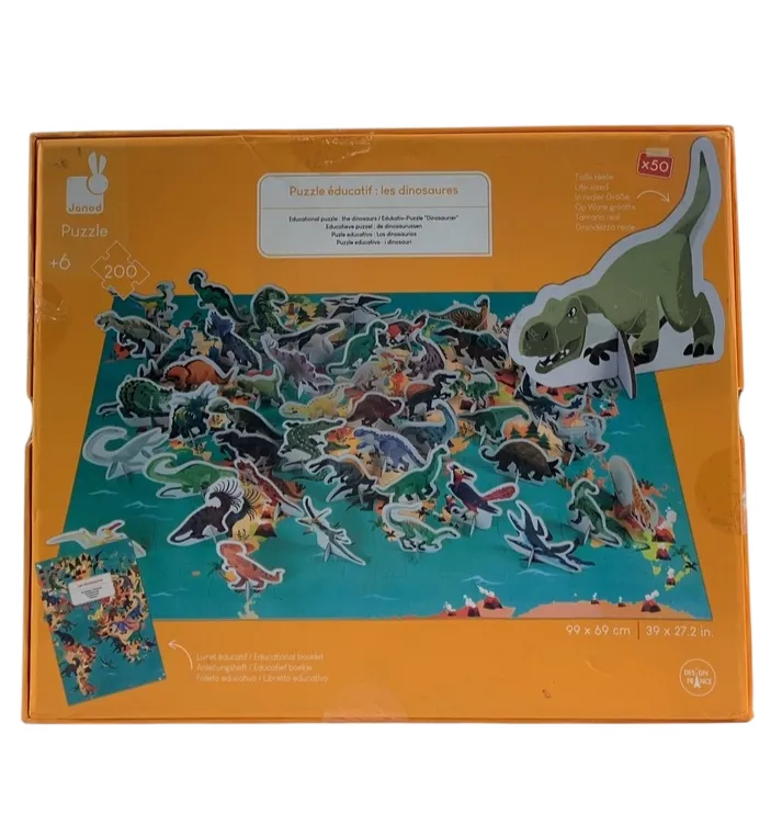 Janod Dinosaurs of the World 3D Puzzle 200 Pieces