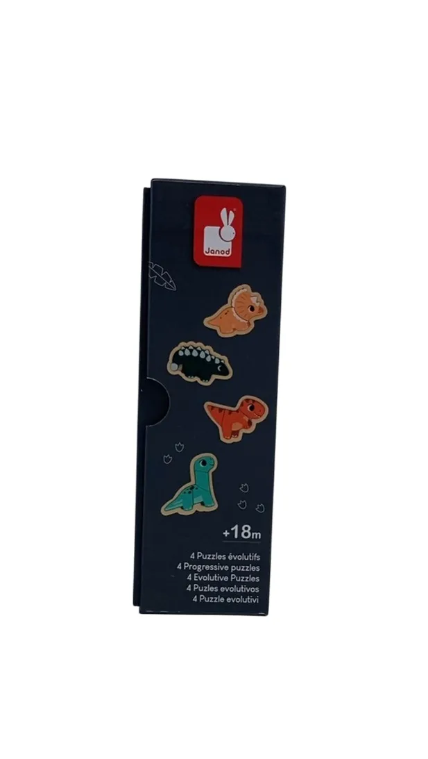 Janod Wood Dinosaur Progressive Puzzles