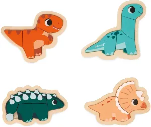 Janod Wood Dinosaur Progressive Puzzles