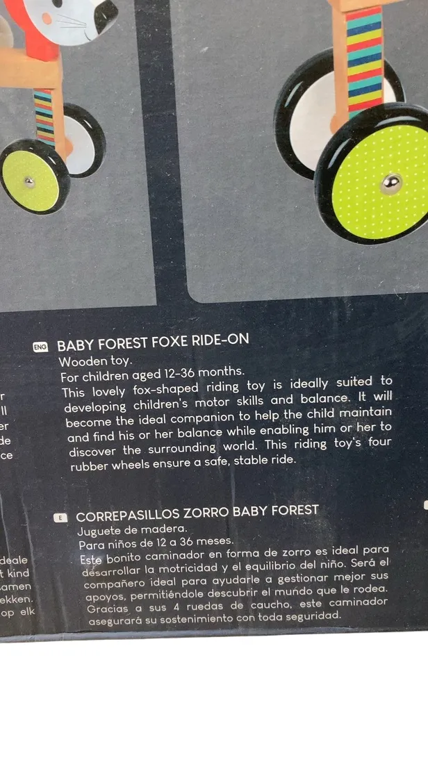 Janod Wooden Forest Fox Ride On